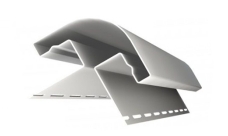 Планка радиусная ЯФАСАД, белый