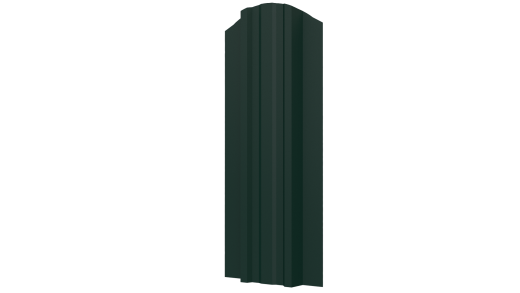 Металлический штакетник Евротрапеция MATT 0,45 мм, RAL 6005