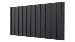 Профнастил С10 1170/1100x0,5 мм, V-MATT RAL 9005