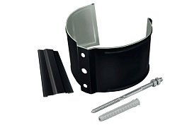 Кронштейн трубы на кирпич, RAL 9005/9005