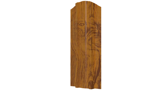 Металлический штакетник Евротрапеция Printech 0,45 мм, 3D Дуб