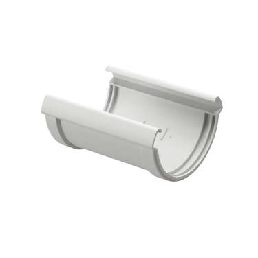 Соединитель желобов, RAL 9003