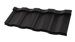 Металлочерепица Панорама 1200/1150x0,5 мм, V-MATT 9005