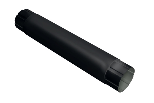 Труба круглая 1 м, RAL 9005/9005