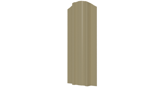 Металлический штакетник Евротрапеция Полиэстер 0,45 мм, RAL 1014