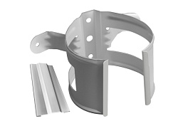 Кронштейн трубы на дерево, RAL 9003