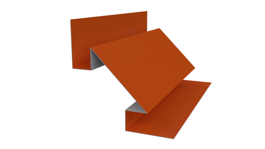 Планка угла внутреннего сложная 75x75x2000 мм, Полиэстер