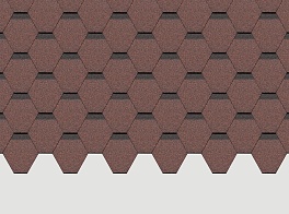 Гибкая черепица Döcke Standard Сота, Красный