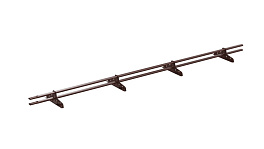 Снегозадержатель трубчатый VEGA Style 20x40/1,5 мм, 8017