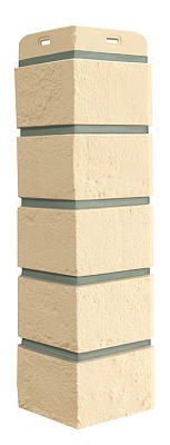 Угол для фасадных панелей Состаренный кирпич, Design (шов 7006) бежевый