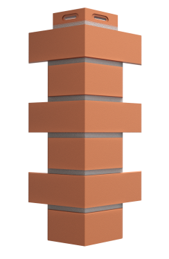 Угол наружный для фасадных панелей Флемиш, красный
