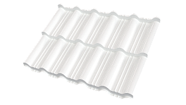 Металлочерепица Энигма 1171/1100x0,5 мм, Полиэстер 9003