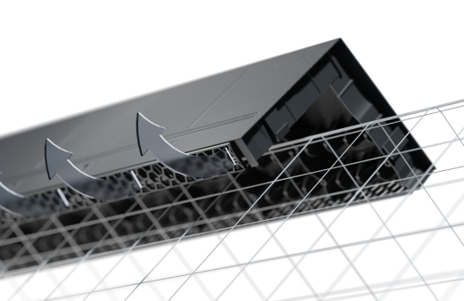 Коньковый аэратор Döcke, 1000 мм, 50 м²