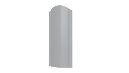 Металлический штакетник Европланка Полиэстер 0,45 мм, RAL 9003