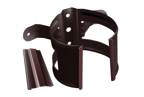 Кронштейн трубы на дерево, RAL 8017