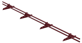 Снегозадержатель трубчатый VEGA Style 20x40/1,2 мм, 3011