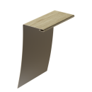 Универсальный околооконный профиль 89/254, кедр