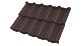 Металлочерепица Энигма 1171/1100x0,45 мм, MATT 8017