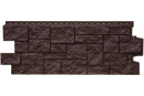 Фасадная панель Grand Line Дикий камень, Classic шоколадный