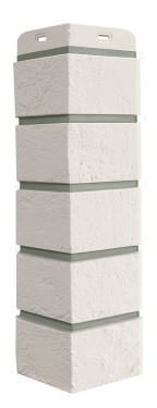 Угол для фасадных панелей Состаренный кирпич, Design (шов 7006) молочный