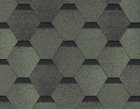 Однослойная черепица Технониколь SHINGLAS, коллекция Комфорт, Авокадо