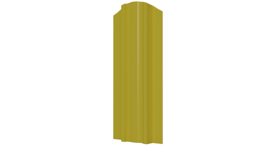 Металлический штакетник Евротрапеция Полиэстер 0,45 мм, RAL 1018