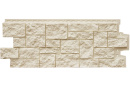 Фасадная панель Grand Line Дикий камень, Classic молочный