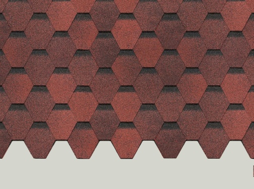 Гибкая черепица Döcke Europa Карат, Красный