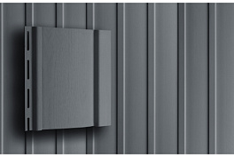 Виниловый сайдинг Grand Line Вертикальный, Premium Acryl графит