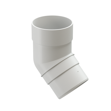 Колено 45°, RAL 9003