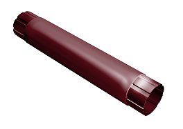 Труба круглая соединительная 1 м, RAL 3005