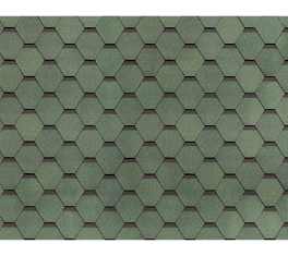 Однослойная черепица Технониколь SHINGLAS, коллекция Ультра, Малахит