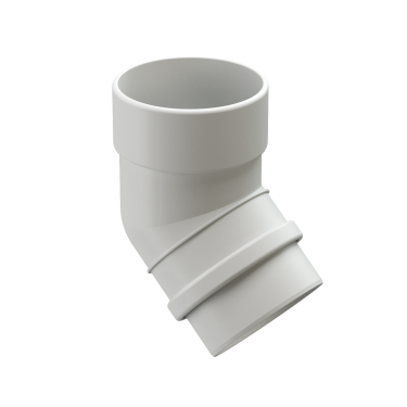 Колено 45°, RAL 9003