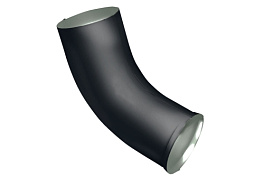 Колено трубы 60⁰, RAL 7024/7024