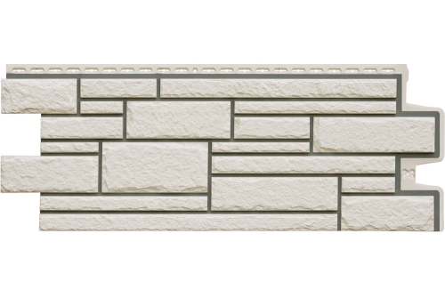 Фасадная панель Grand Line Камелот, Design (шов 7006) молочный