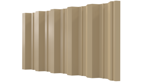 Профнастил НС44 1050/1000x0,45 мм, Полиэстер RAL 1014