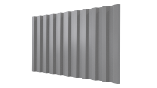 Профнастил НС21 1065/1010x0,3 мм, Полиэстер RAL 9006