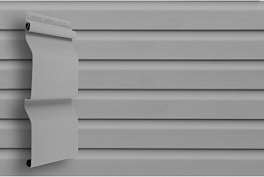 Виниловый сайдинг Grand Line Корабельная доска, Classic Standart серый