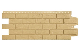 Фасадная панель Grand Line Состаренный кирпич, Classic песочный