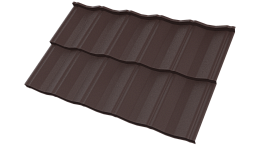 Металлочерепица Энигма 1171/1100x0,5 мм, MATT 8017