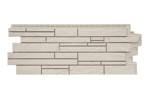 Фасадная панель Grand Line Скала, Classic молочный