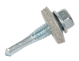 Специальный саморез "DAXMER" по металлу оцинкованный 5,5x25 св. №4 (8 мм)