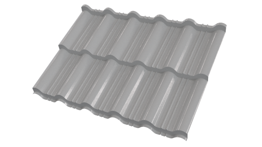 Металлочерепица Энигма 1171/1100x0,5 мм, Полиэстер 9006