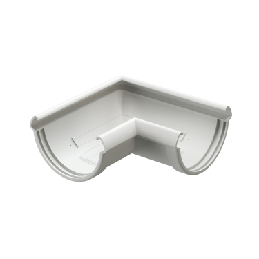 Угловой элемент желоба 90°, RAL 9003