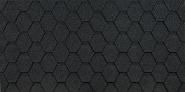 Гибкая черепица Döcke Eurasia Шестигранник, Черный
