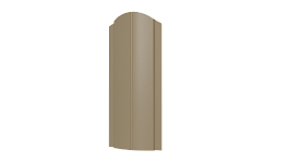 Металлический штакетник Европланка Полиэстер 0,45 мм, RAL 1014