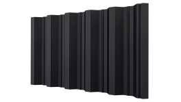 Профнастил НС44 1050/1000x0,5 мм, V-MATT RAL 9005