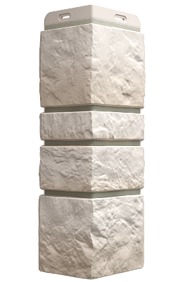 Угол наружный для фасадных панелей Burg, белый