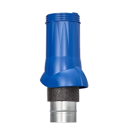 Вентиляционный выход изолированный Ø125/160, серия Static, синий