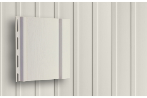 Виниловый сайдинг Grand Line Вертикальный, Classic Standart белый